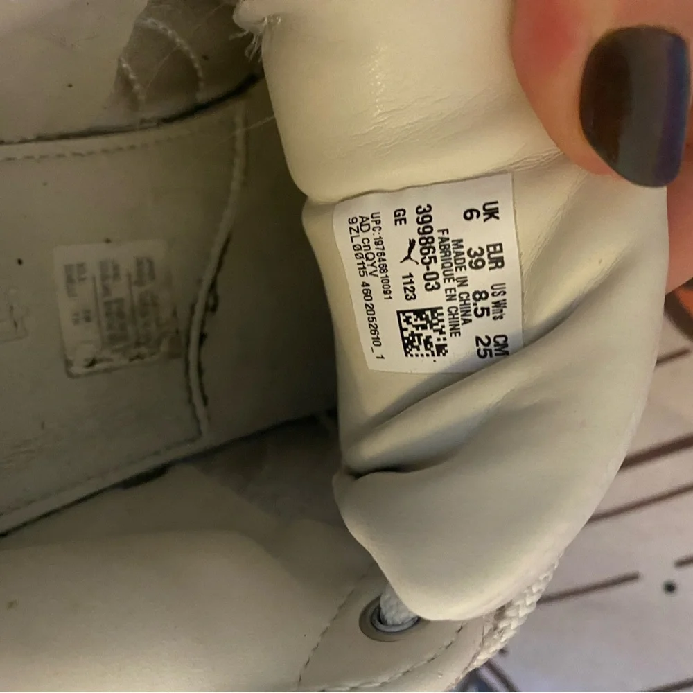Fenty Cream Sneakers with Brown Soles - Picture 4 of 4